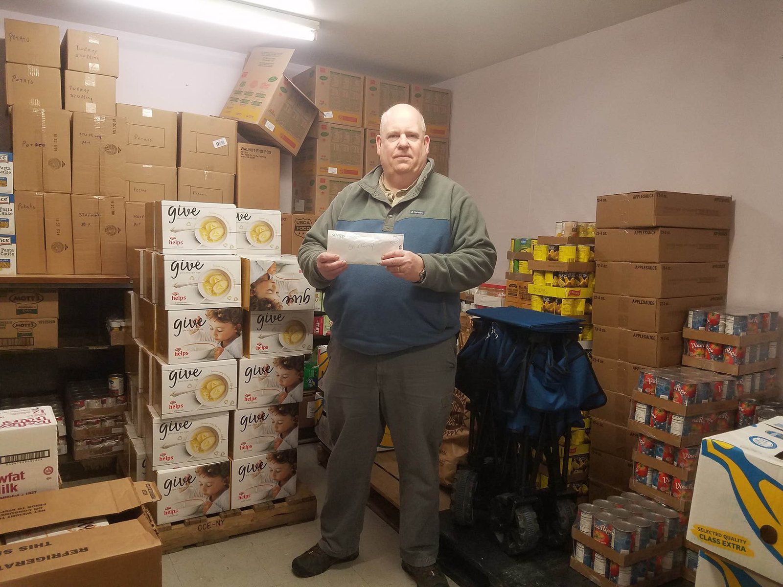 Dec 6 2019, our volunteer, Fred Hobbs, and his company, Nuvera Fuel Cells, made a very generous donation.
